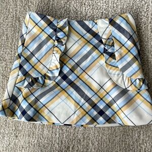 Janie and Jack shirt 2T pattern plaid yellow, blue, and white